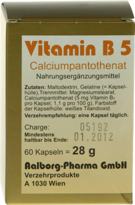 VITAMIN B5 KAPSELN