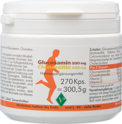 GLUCOSAMIN 500 mg+Chondroitin 400 mg Kapseln