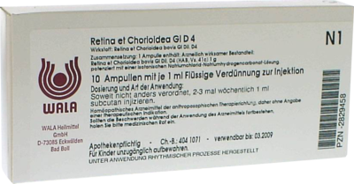 RETINA ET Chorioidea GL D 4 Ampullen