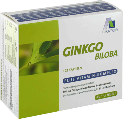 GINKGO 100 mg Kapseln+B1+C+E