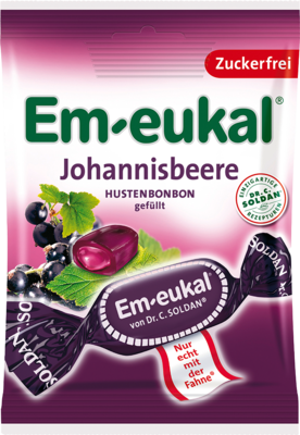 EM-EUKAL Bonbons Johannisbeere gefüllt zuckerfei