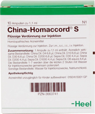 CHINA HOMACCORD S Ampullen