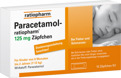 PARACETAMOL-ratiopharm 125 mg Zäpfchen