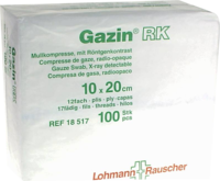 GAZIN Mullkomp.10x20 cm unsteril 12fach RK