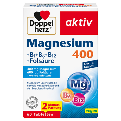 DOPPELHERZ Magnesium 400 mg Tabletten