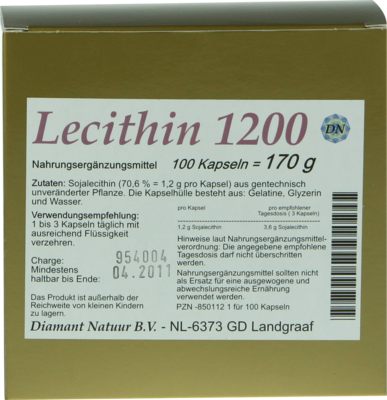 LECITHIN 1200 Kapseln