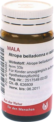 ATROPA belladonna e Radix D 6 Globuli