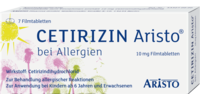 CETIRIZIN Aristo bei Allergien 10 mg Filmtabletten