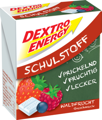 DEXTRO ENERGY Schulstoff Waldfrucht Täfelchen