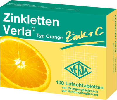 ZINKLETTEN Verla Orange Lutschtabletten