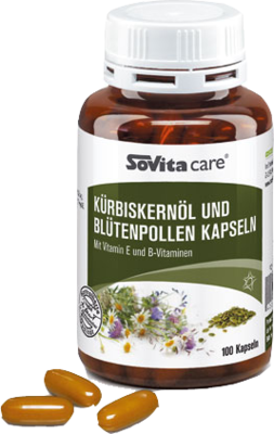 SOVITA CARE Kürbiskernöl und Blütenpollen Kapseln