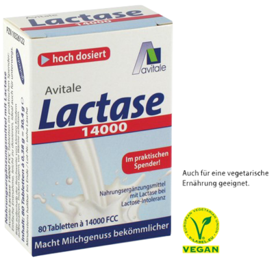 LACTASE 14.000 FCC Tabletten im Spender