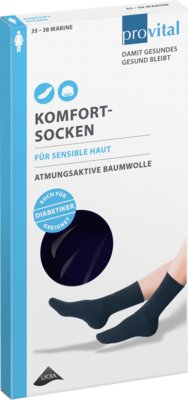 PROVITAL Komfortsocken women Gr.35-38 marine