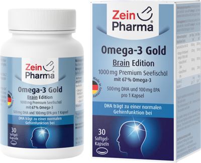 OMEGA-3 GOLD Gehirn DHA 500mg/EPA 100mg Softgelkap