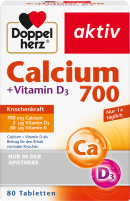 DOPPELHERZ Calcium 700+Vitamin D3 Tabletten