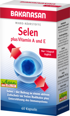 BAKANASAN Selen plus Vitamin A und E Kapseln