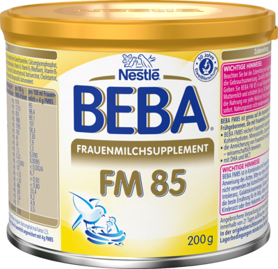 NESTLE BEBA FM 85 Frauenmilchsupplement Pulver