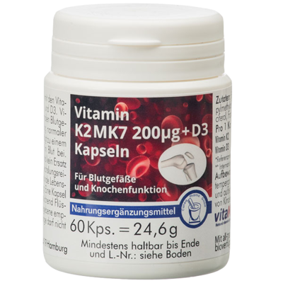 VITAMIN K2 MK7 200 µg+D3 Kapseln