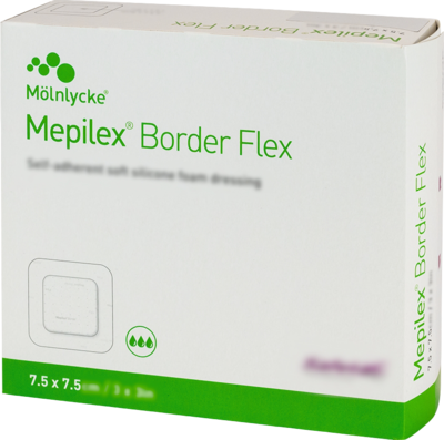 MEPILEX Border Flex Schaumverb.haft.7,5x7,5 cm