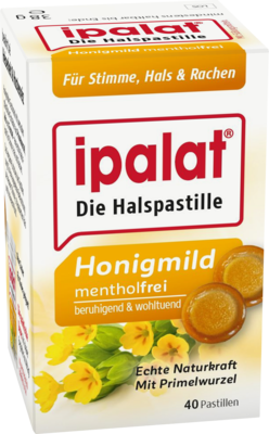 IPALAT Halspastillen honigmild o.Menthol zuckerfr.