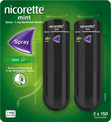 NICORETTE Mint Spray 1 mg/Sprühstoß