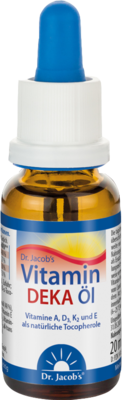 VITAMIN DEKA Öl D3+K2+A+E.Dr.Jacob\'s Tropf.z.Einn.