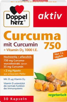 DOPPELHERZ Curcuma 750 Kapseln