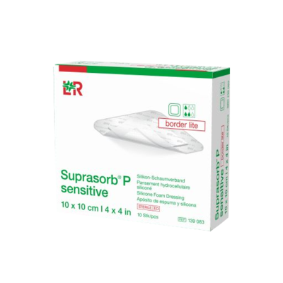 SUPRASORB P sensitive PU-Schaumv.bor.lite 10x10cm