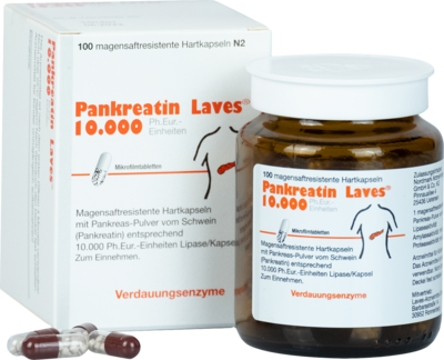 PANKREATIN Laves 10.000 Ph.Eur.-Einh.msr.Hartkaps.