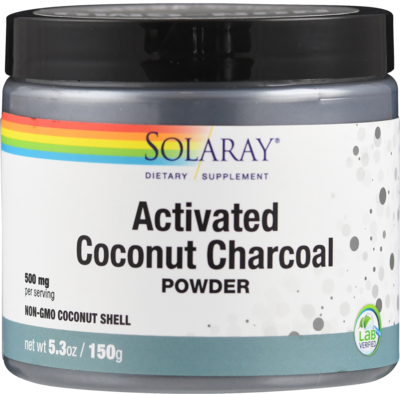 ACTIVATED Coconut Charcoal Solaray Pulver