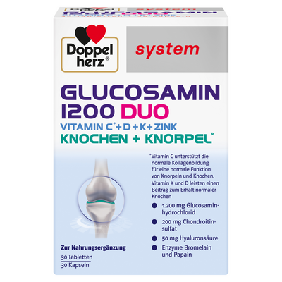 DOPPELHERZ Glucosamin 1200 Duo system Kombipackung