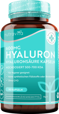 HYALURONSÄURE 600 mg hochdosiert vegan Kapseln