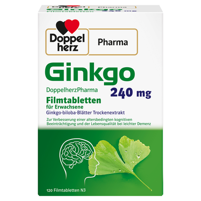 GINKGO DOPPELHERZPHARMA 240 mg Filmtabletten