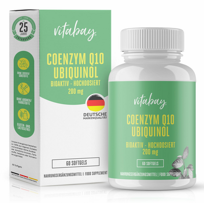 COENZYM Q10 UBIQUINOL 200 mg hochdosiert Weichkps.